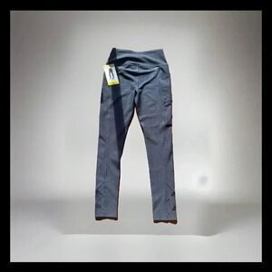 Mondetta Ladies High Rise Tight Leggings Pockets Pull On NWT Navy 1559925 Size:S